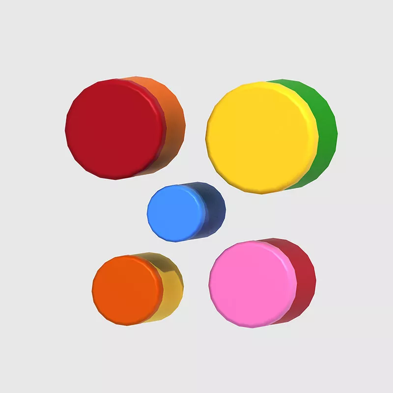 Udaraljke sviraju šarene bubnjeve